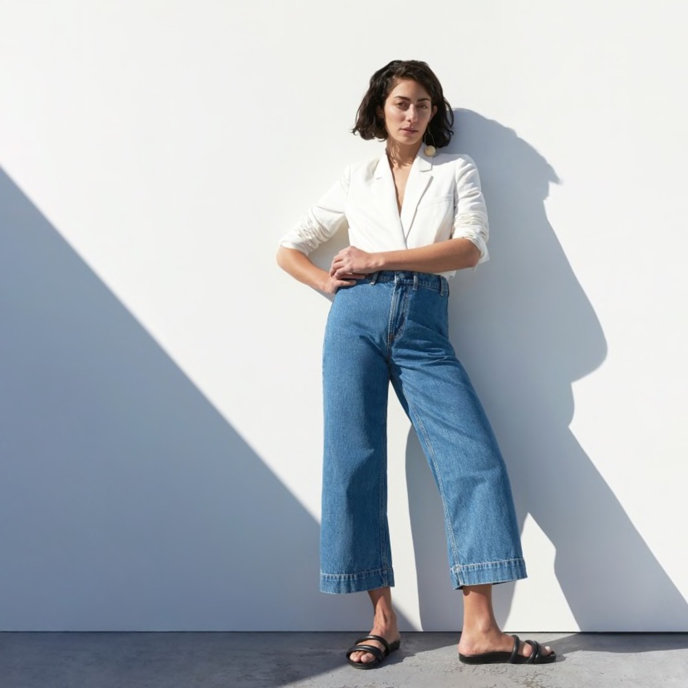 Everlane Wide Leg Jean Denim Drop Edition 02 Sz 26
